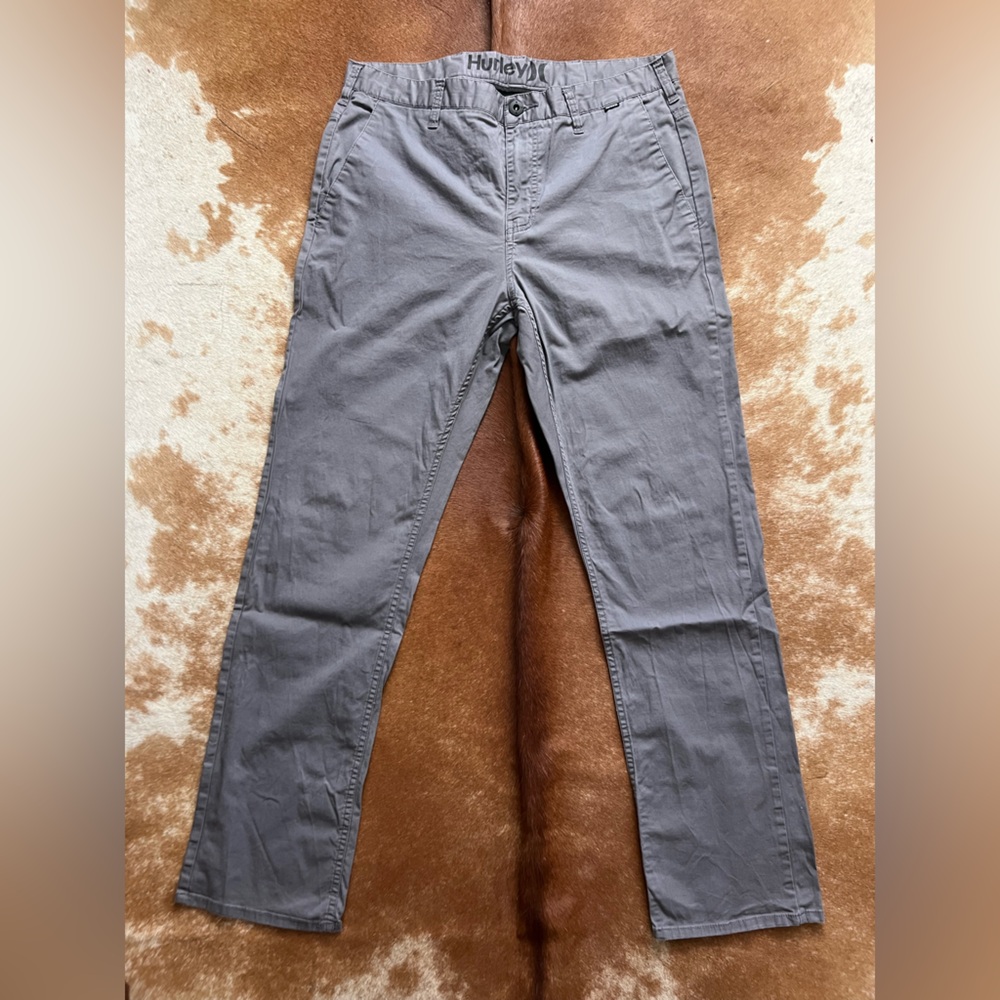 Hurley Gray Chinos Casual Lightweight Design